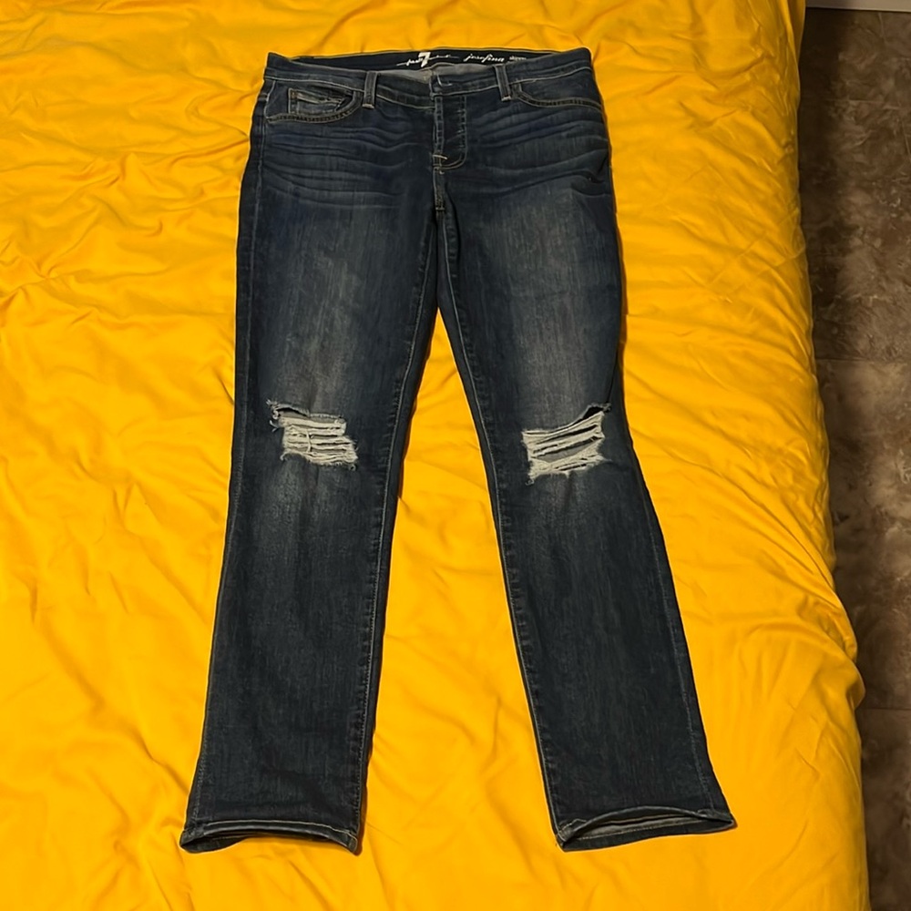 7 for all mankind - the Josefina skinny boyfriend - size 27 EUC